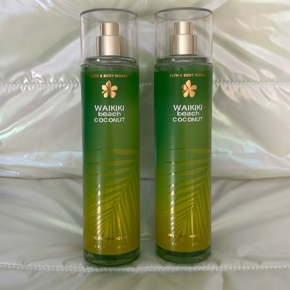 Bath & Body Works Waikiki Beach Coconut Fine France Mist X2